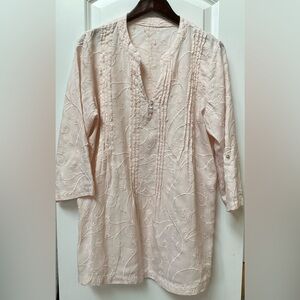 Marina Luna Embroidered Linen Tunic